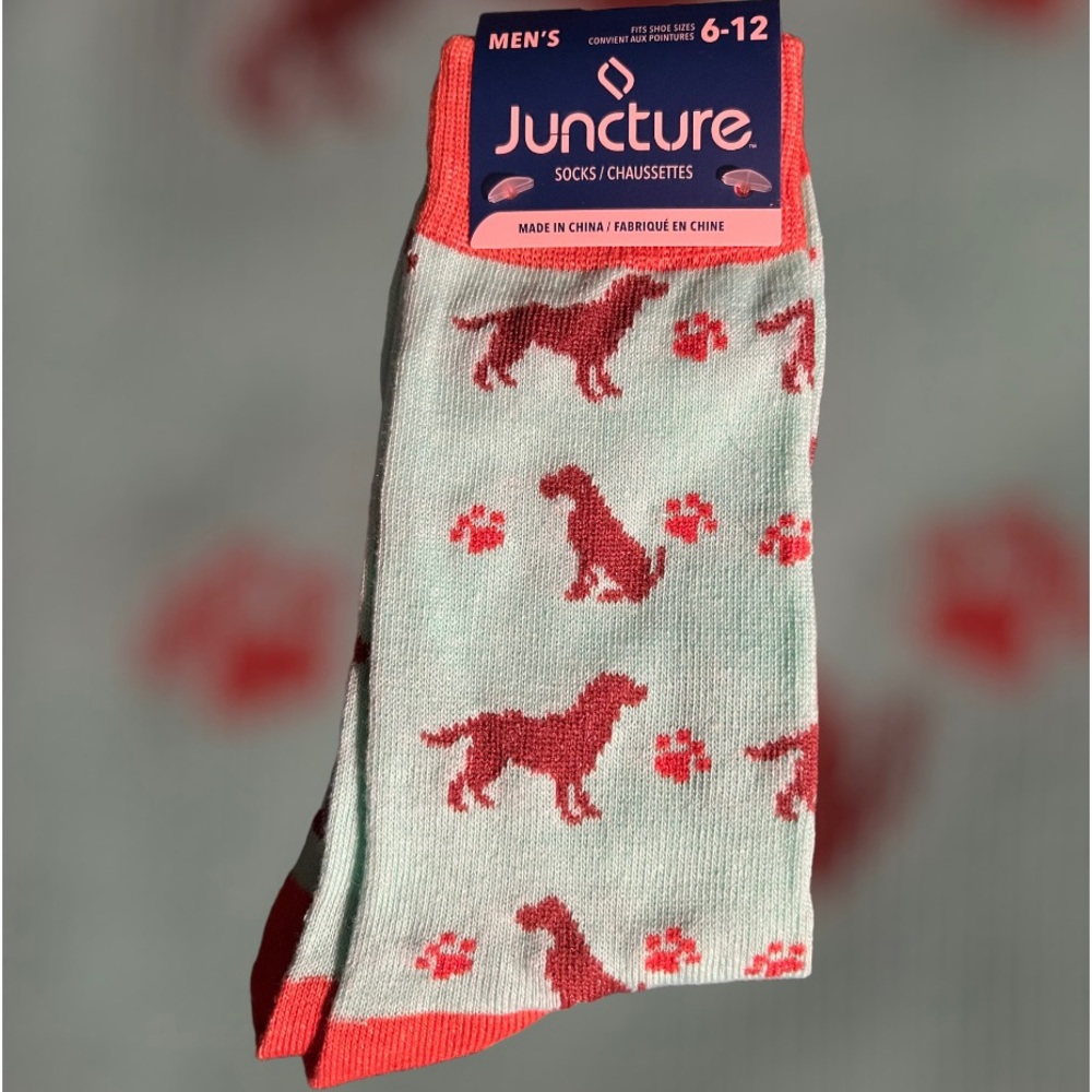 NWT! Men’s Juncture Dog Socks